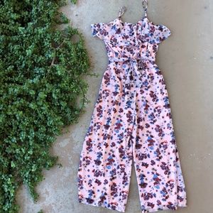 Rebecca Minkoff Floral Pink Ruth Midi Jumpsuit